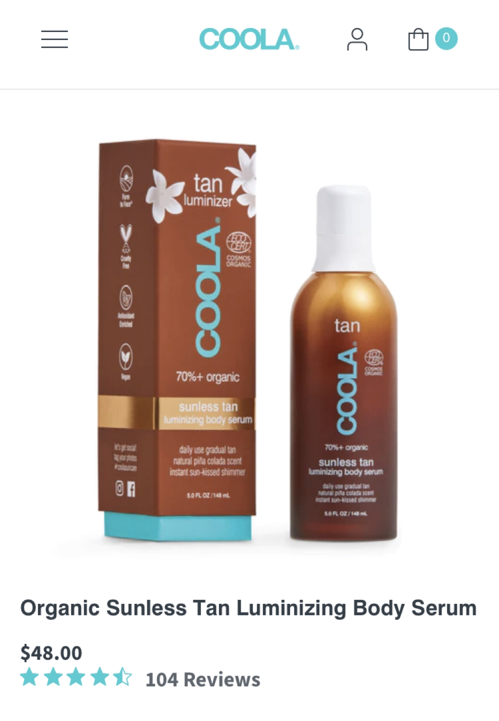 COOLA Tan Mousse Sunless Tan