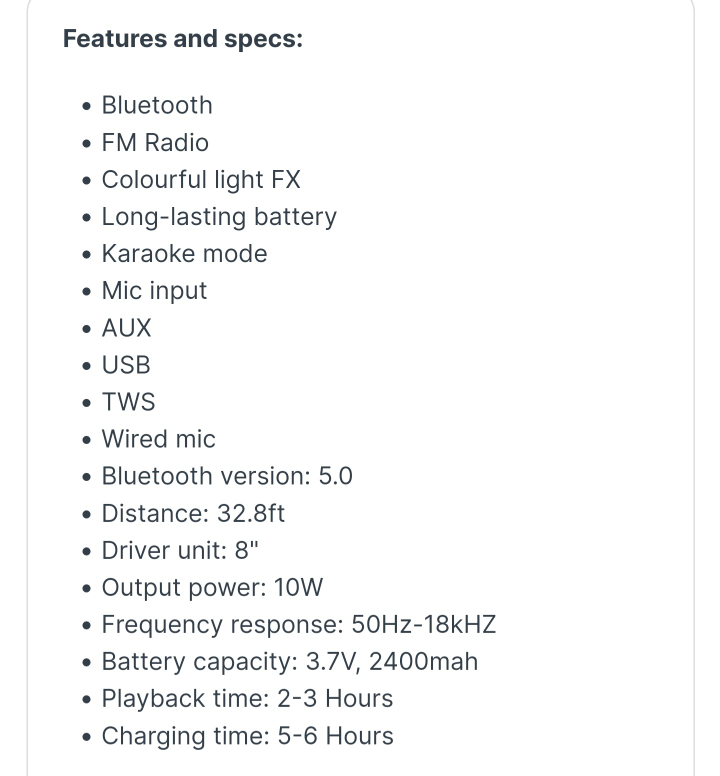 Fisher LED Bluetooth Speaker image indicator(2)