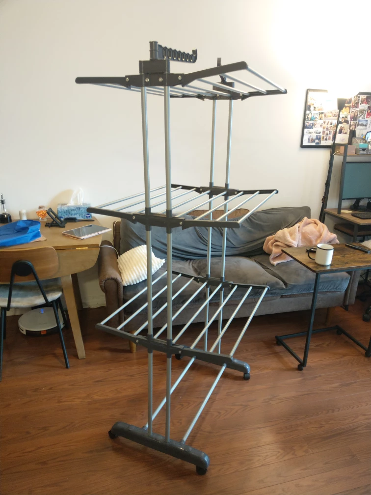 3 tier rolling drying rack - photo 3