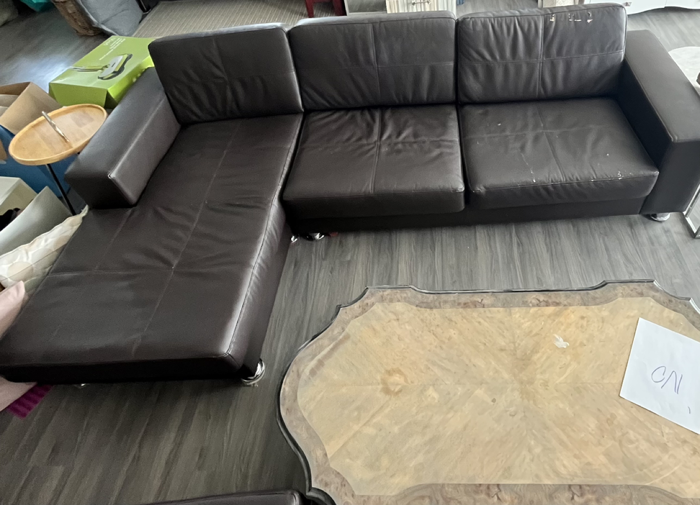 leather sofa