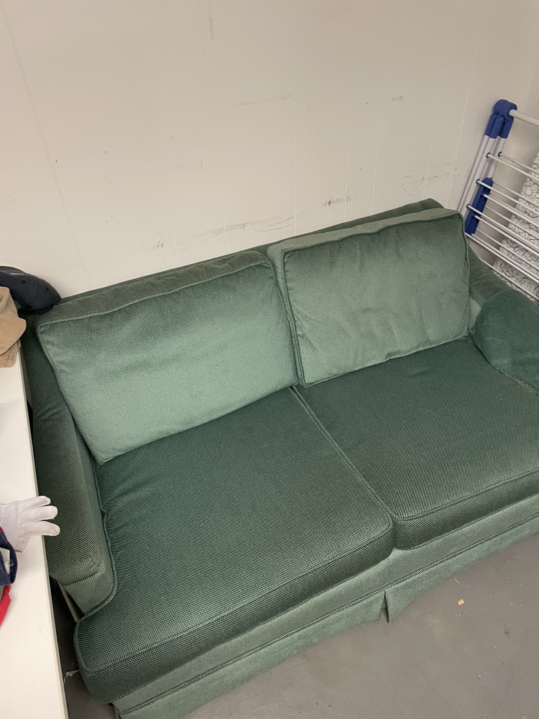 Green sofa