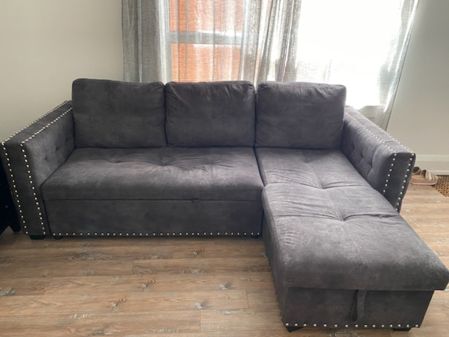 Velvet couch