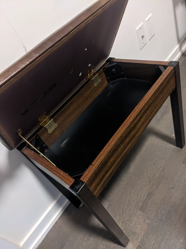 bench with storage - photo 2
