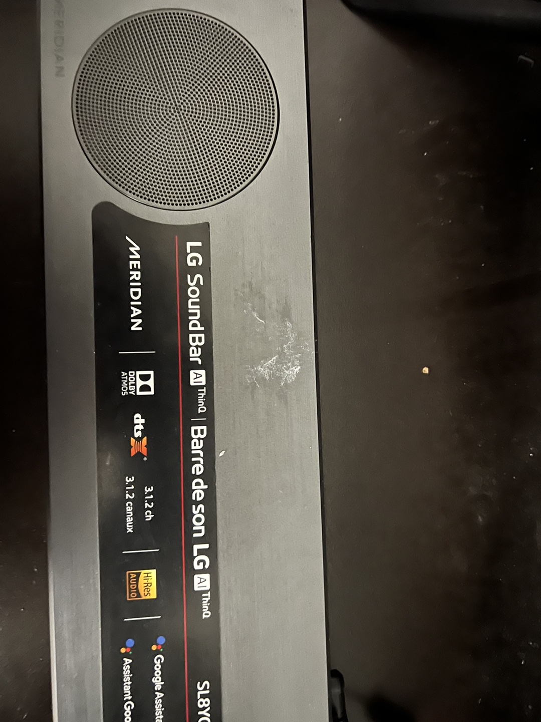 LG SL8YG Sound Bar w/ Meridian