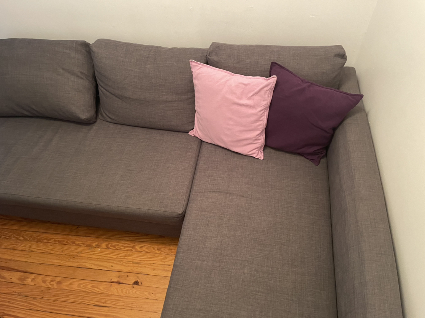 IKEA Sleeper sectional,3 seat w/storage, dark gray - photo 2