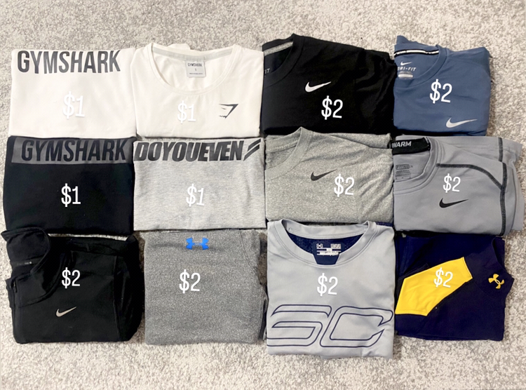 Nike, Under Armour, gymshark