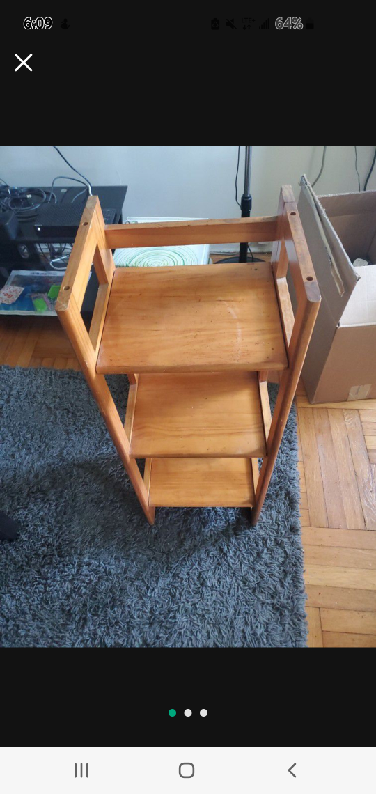 folding wood shelf