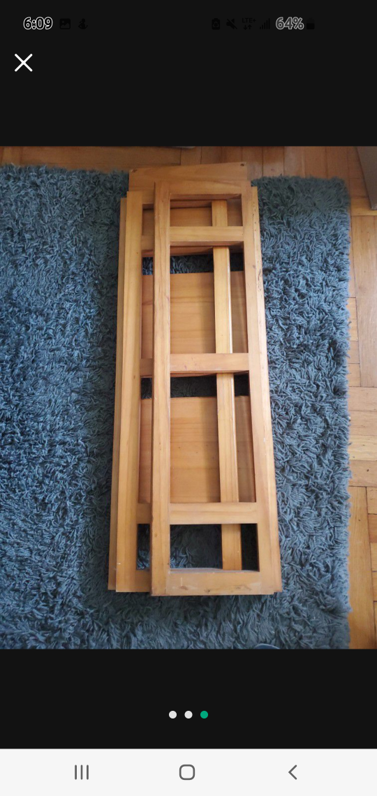 folding wood shelf - photo 2