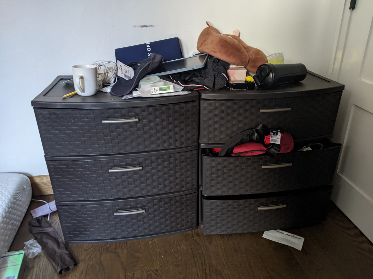 2 Big plastic drawers