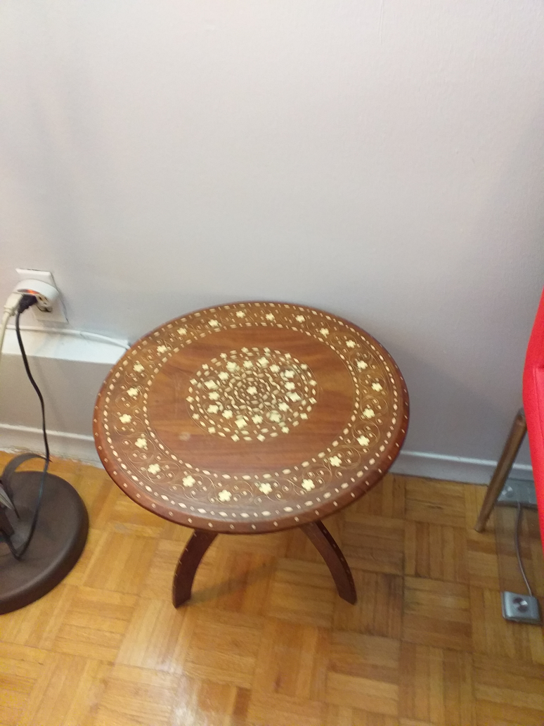 antique teakwood table$60 image indicator(2)