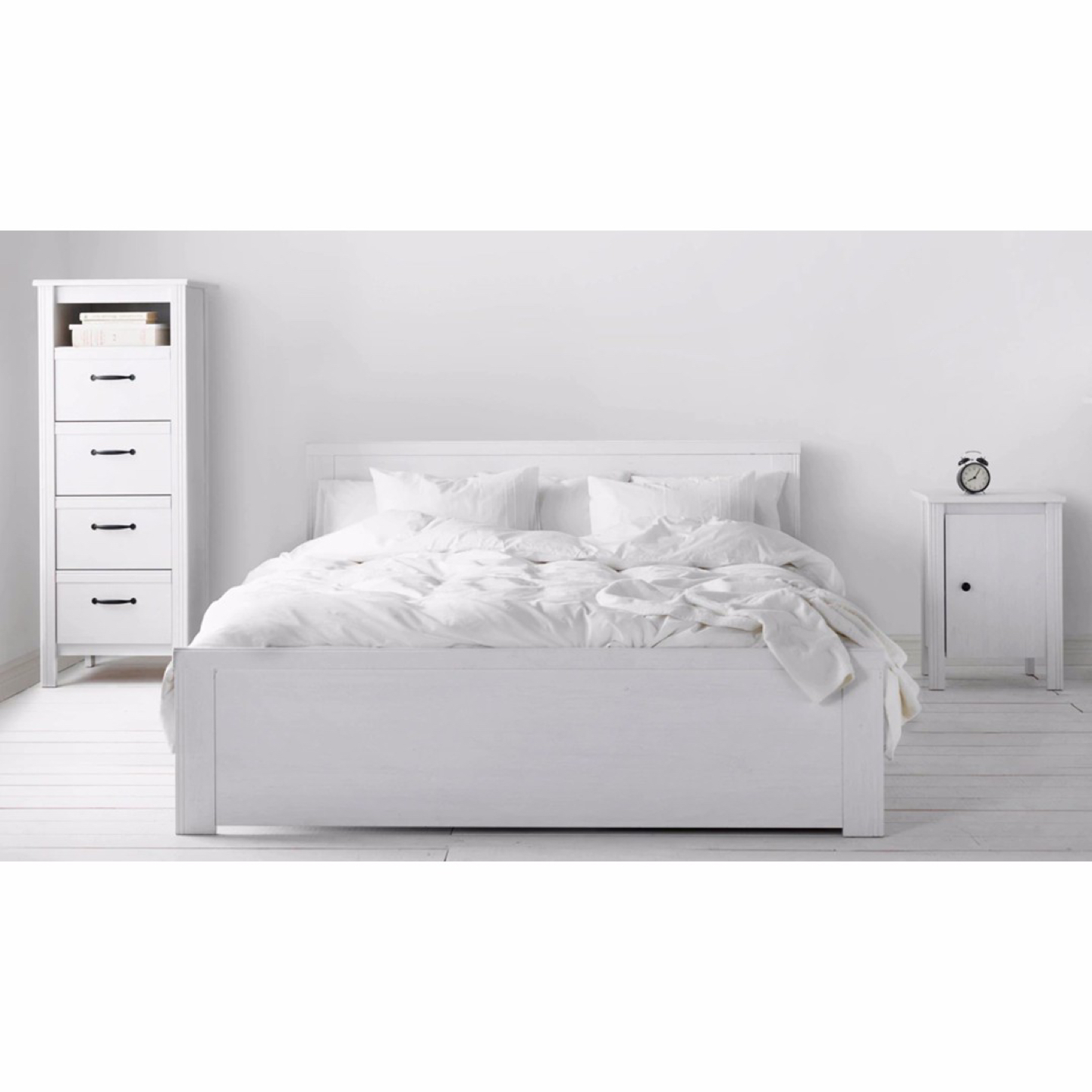 IKEA double bed with storage thumbnail