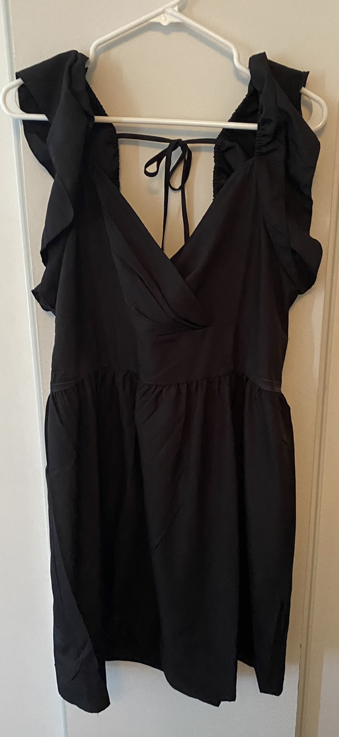Ruffle Trim Surplice Neck Dress - photo 2