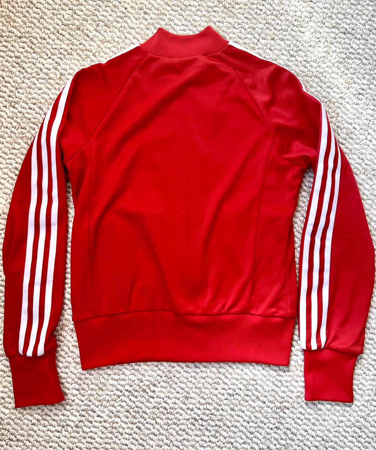 Adidas original red classic track Jacket Retail $100+ image indicator(4)