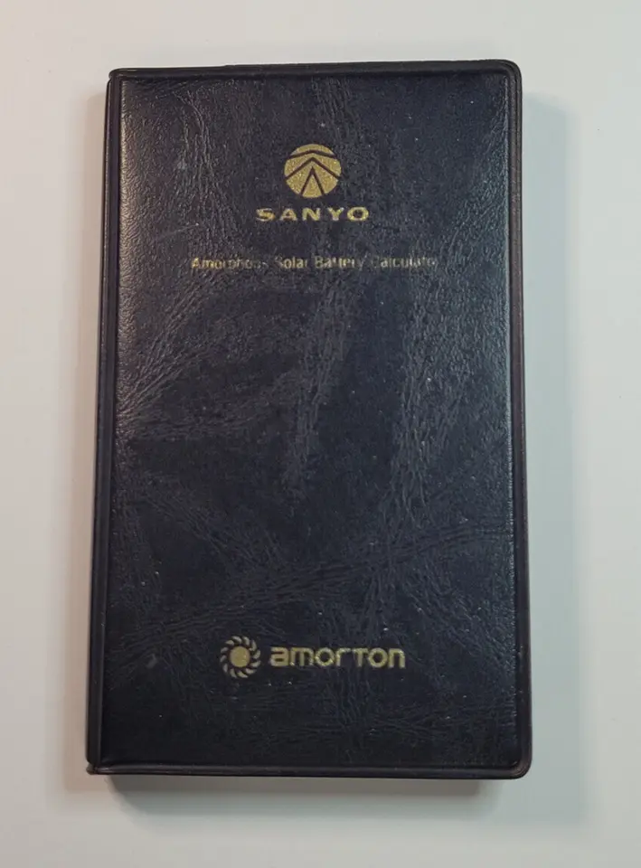 Vintage Sanyo CX 2520 Solar & Battery Calculator Silver image indicator(2)