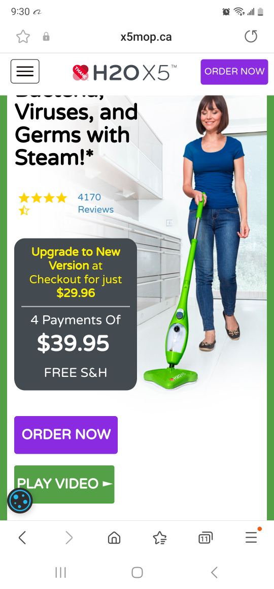 H20 Mop X5 Elite (Steam mop) barely used. - photo 2