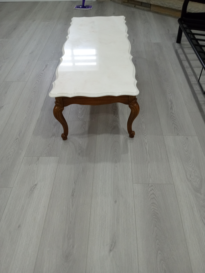 marble coffee table with side table - photo 2