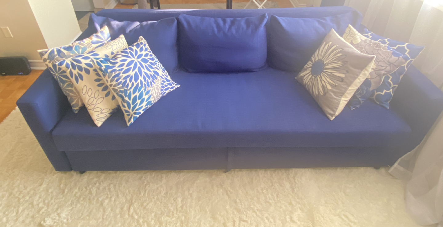 Blue Sofa and bed - photo 2