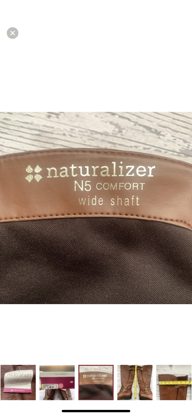 NATURALIZER Johanna Wide Calf Riding Boots size 8.5 image indicator(6)