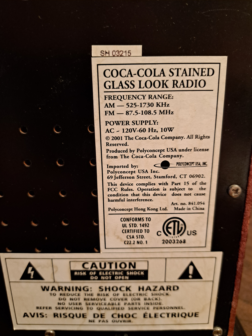Coca-Cola AM/FM Radio - photo 4