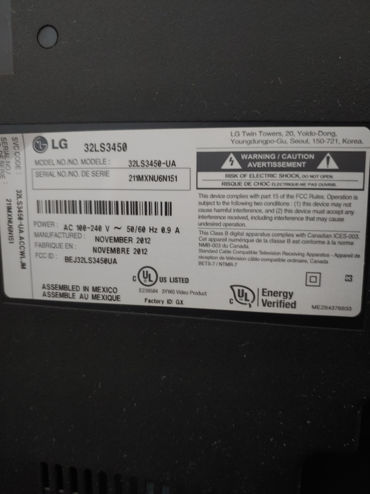 LG 32inch TV
