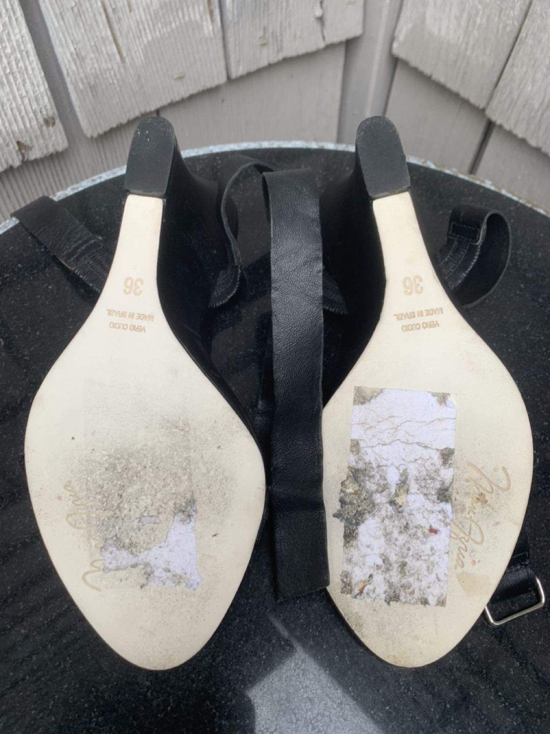 BCBG max azria  wedge, open toe heels, worn once vintage image indicator(4)