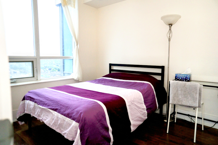 Wayfair Gunmetal Steel Double Bed + Mattress
