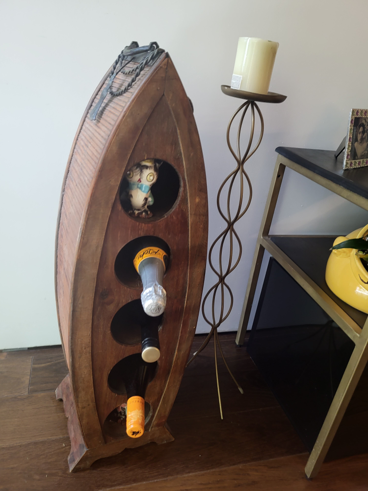 Rustic Canoe Wine Rack