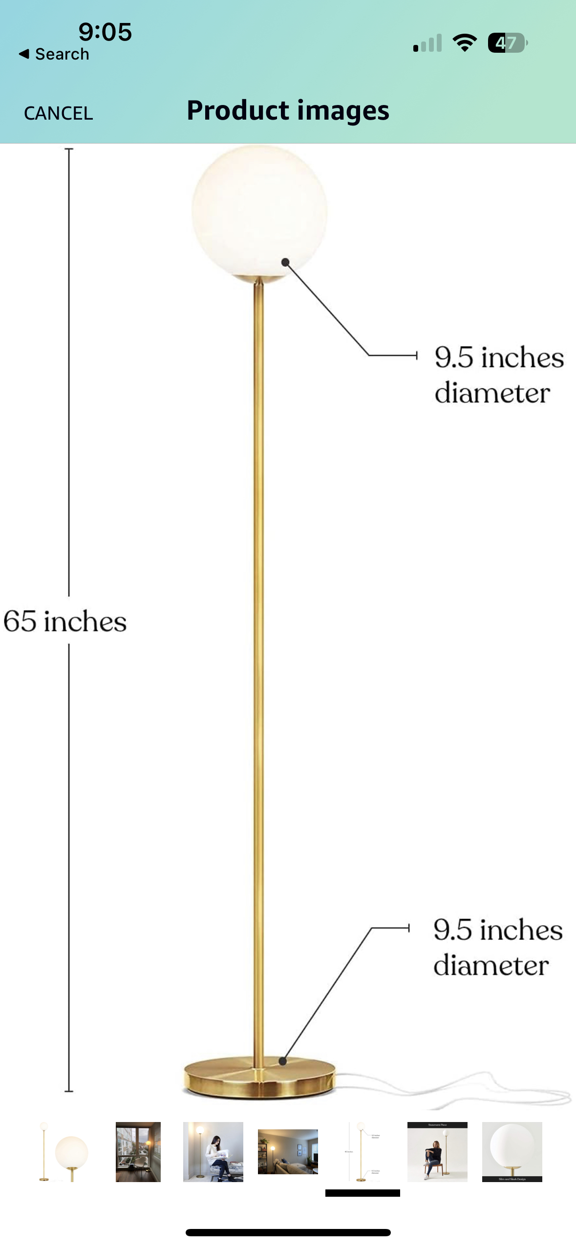 Globe floor lamp - photo 5