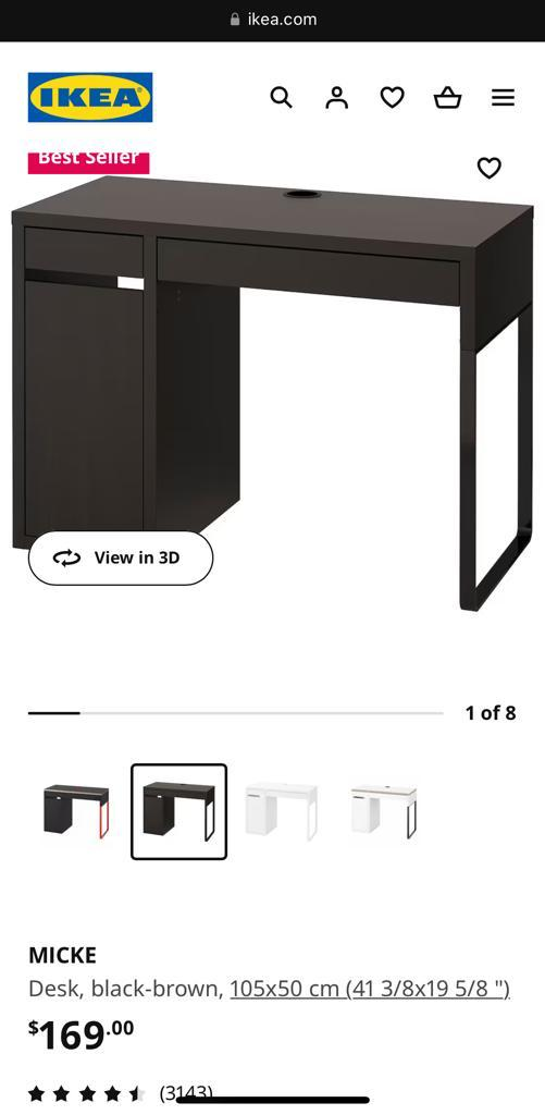IKEA MICKE Desk + free delivery (in dt) image indicator(2)