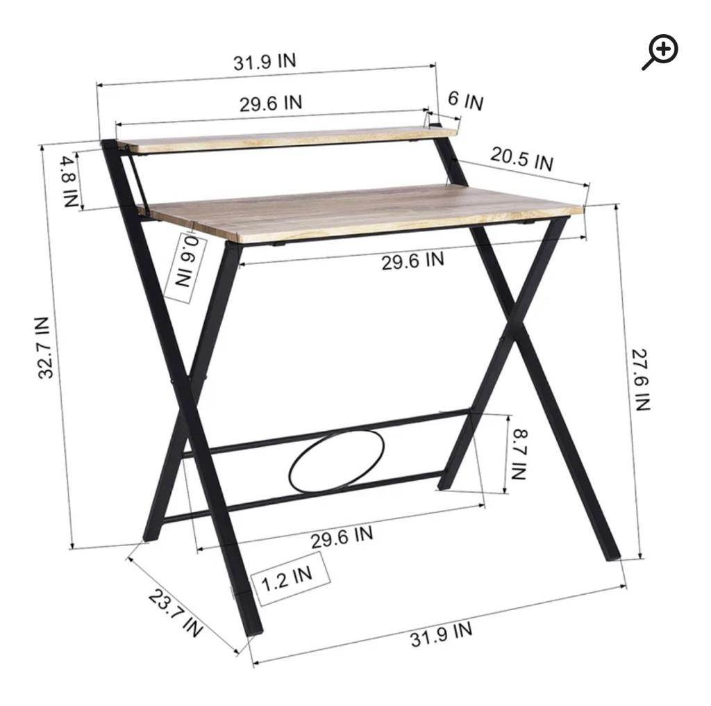 Wood office folding table - photo 3
