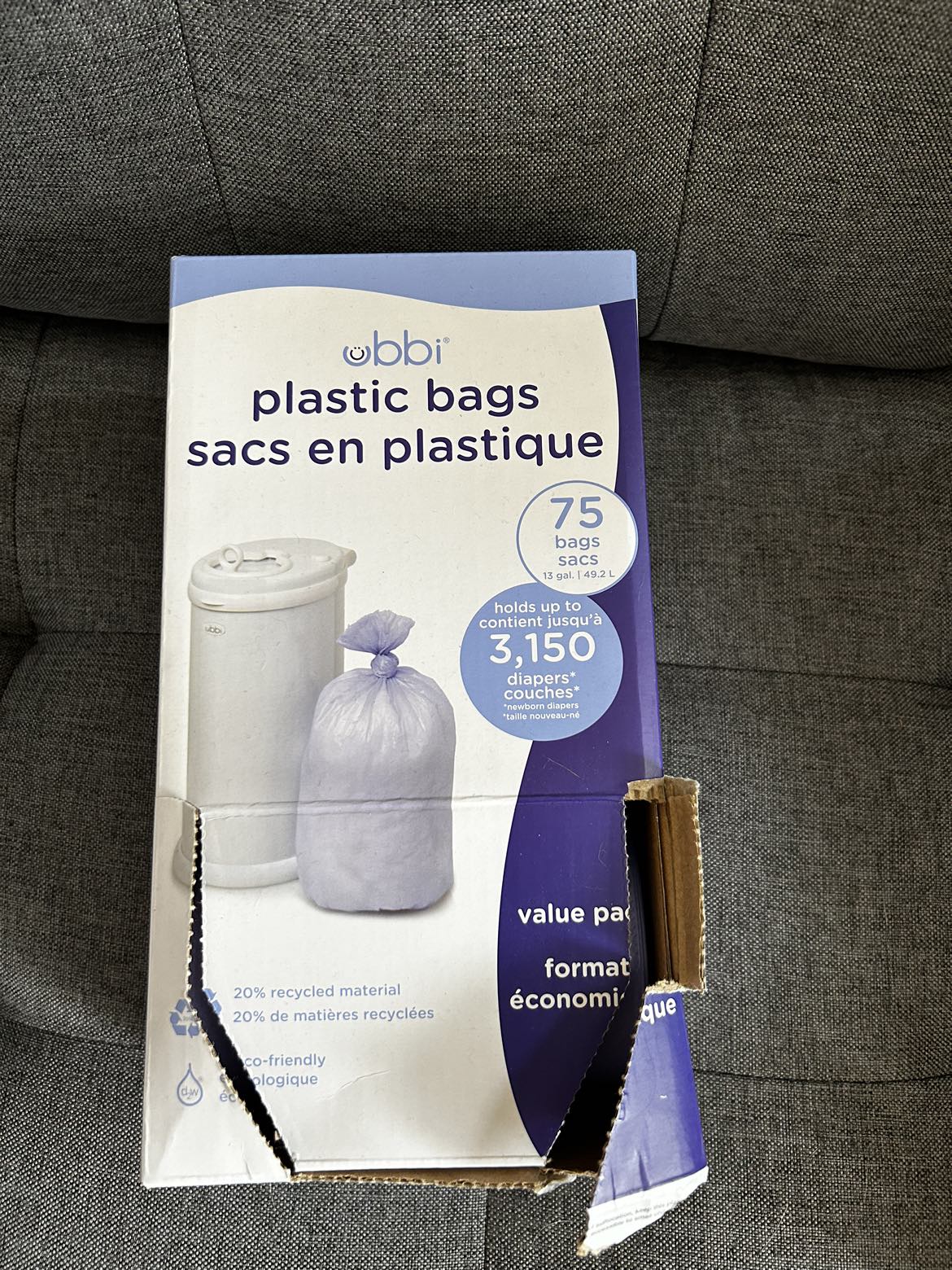 GUC Ubbi Diaper Pail w/ Bags - photo 2