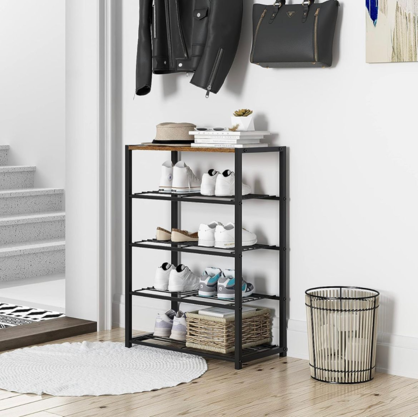 5 Tier Shoe Organizer Storage for Closet Entryway - photo 3