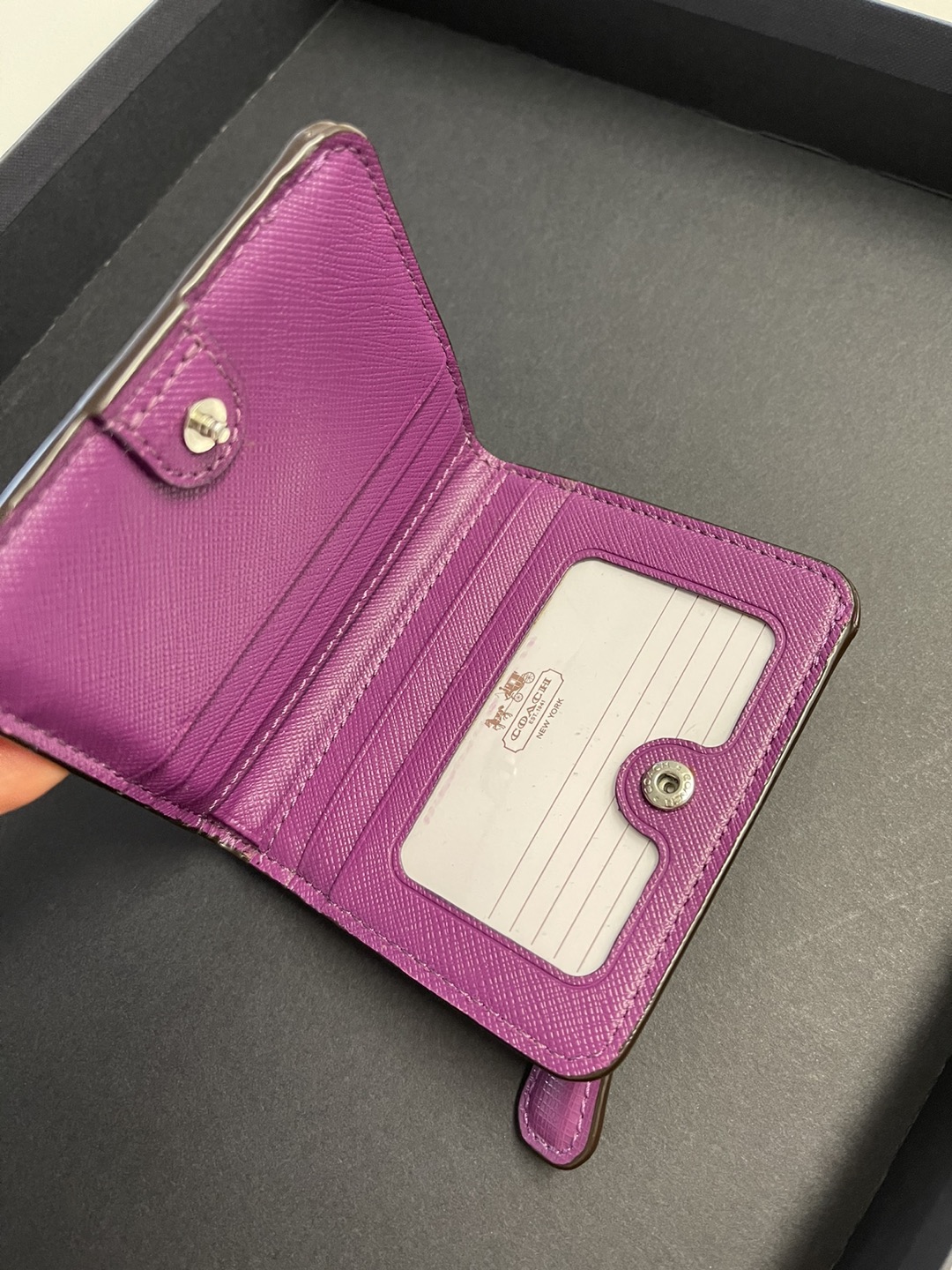 COACH purple wallet - photo 3