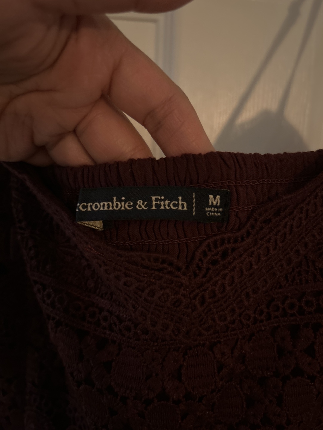 Abercrombie burgundy dress - photo 2