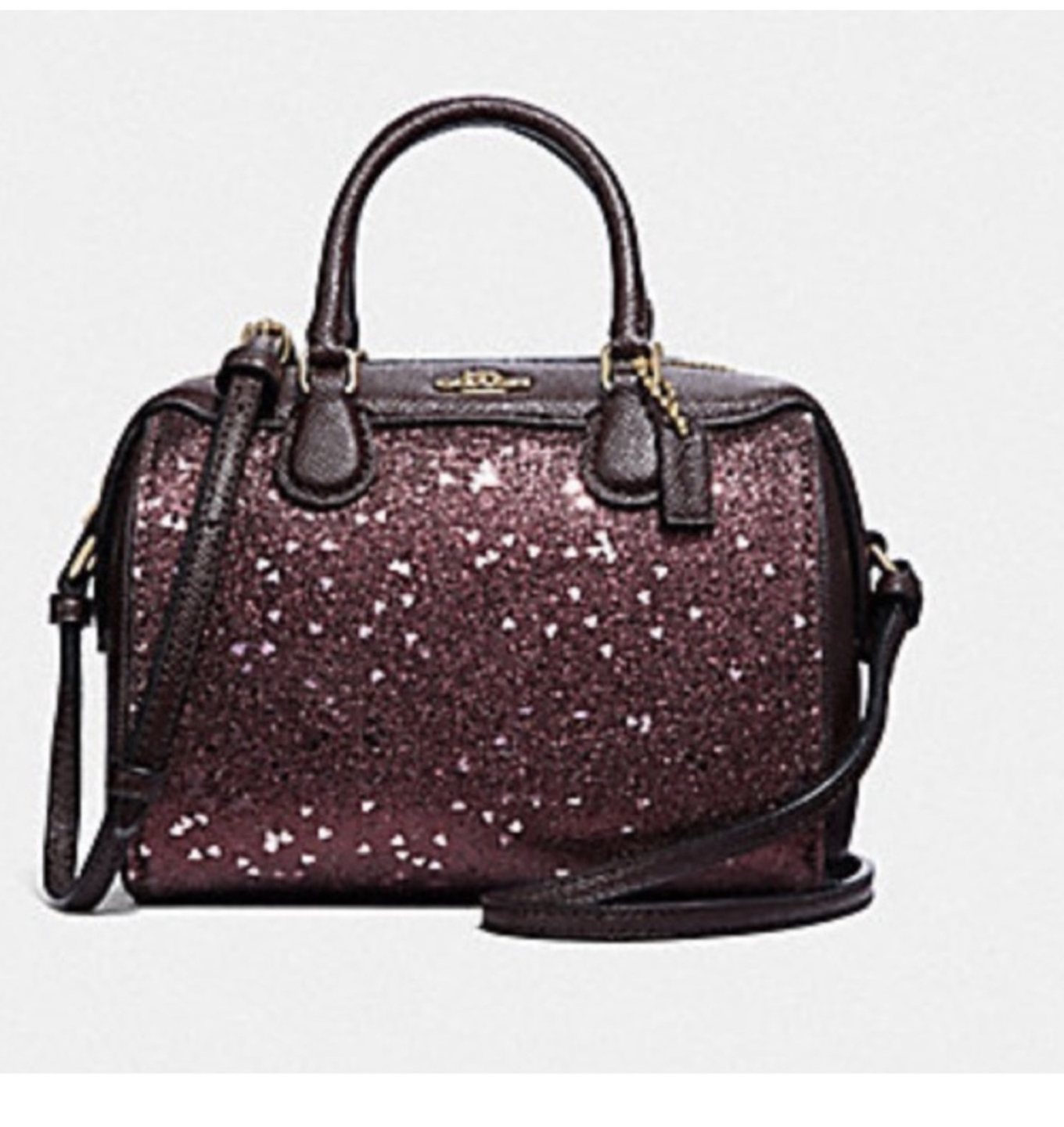 MICRO BENNETT SATCHEL WITH HEART GLITTER (COACH F38063) - photo 2