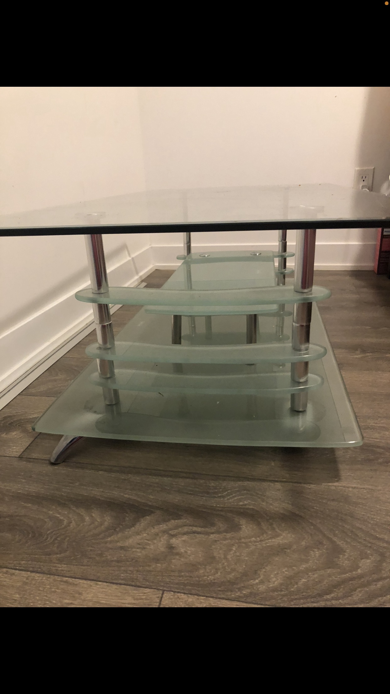 Glass coffee table thumbnail