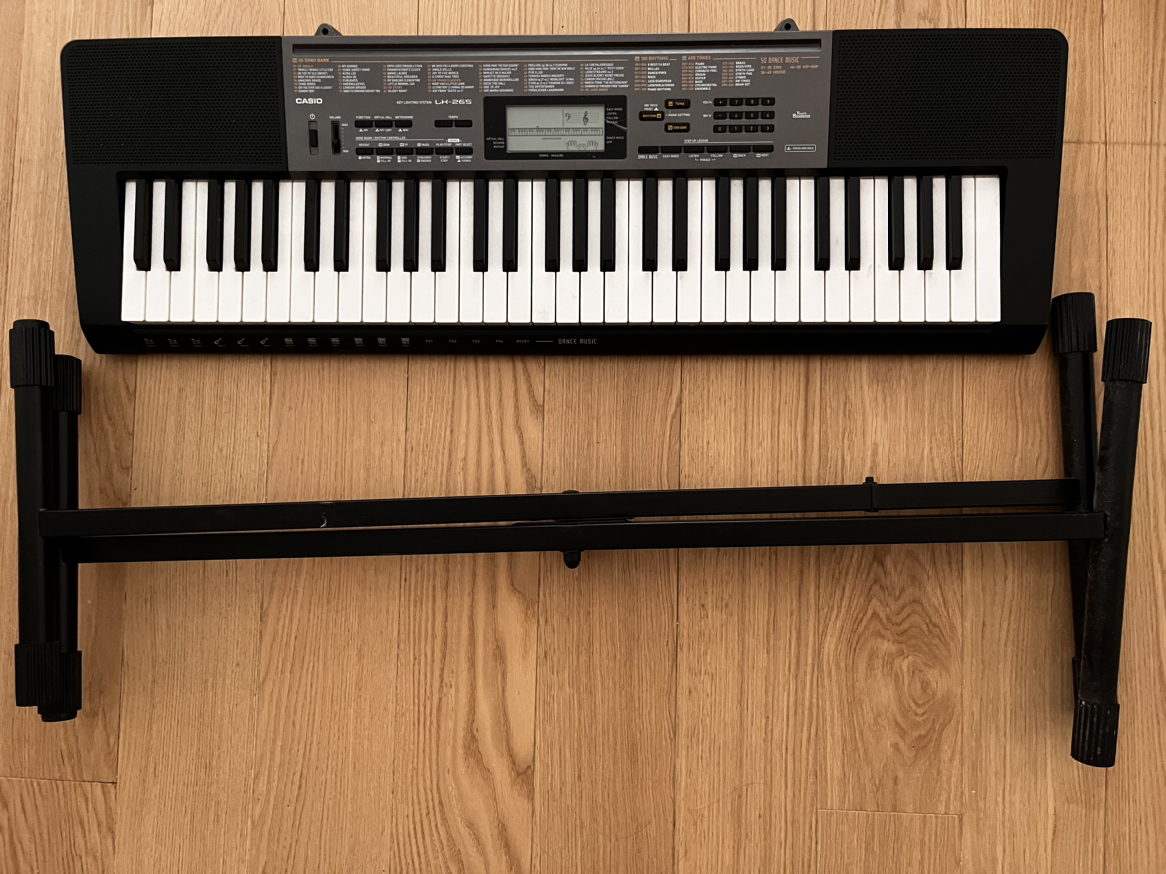 Casio LK-265 Portable 61-key Piano with Stand