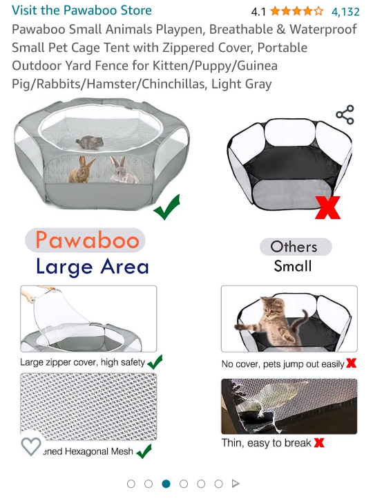Pawaboo Animal Playpen - photo 3