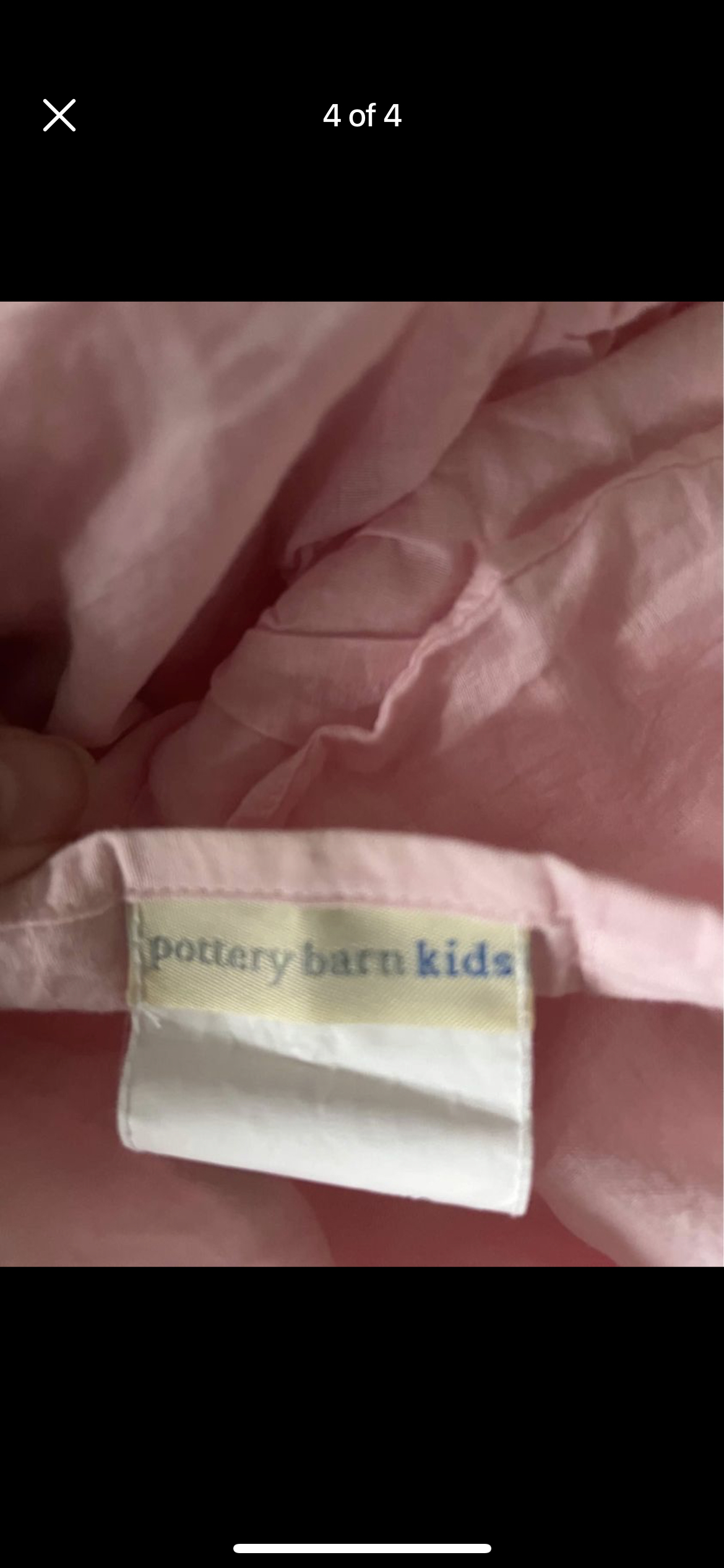 Pottery barn kids ruffled curtains 86” x 40” EUC image indicator(4)