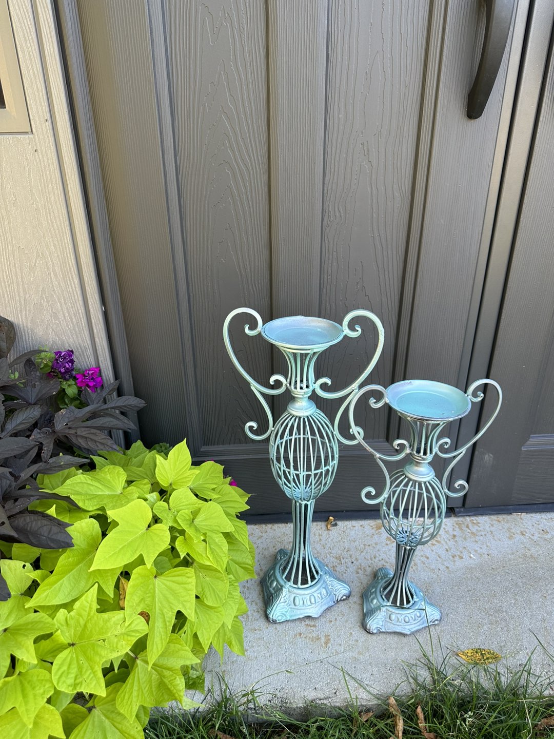 Two metal candle holders! - photo 2