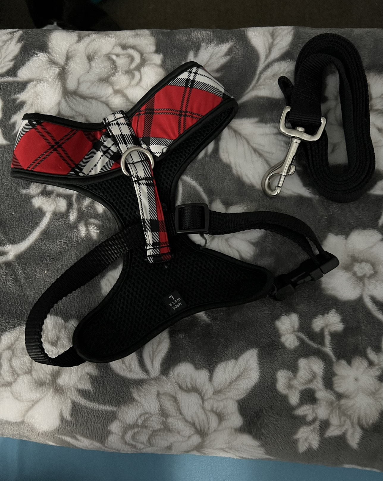 Large Bessie and Barnie dog harness with leash - photo 2