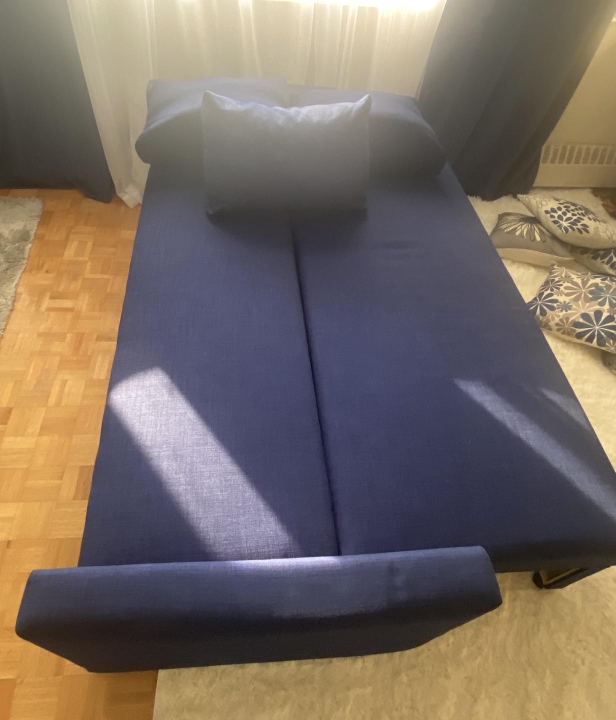 Blue Sofa and bed - photo 4