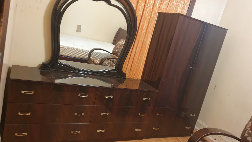 Dresser with mirror & wardrobe 