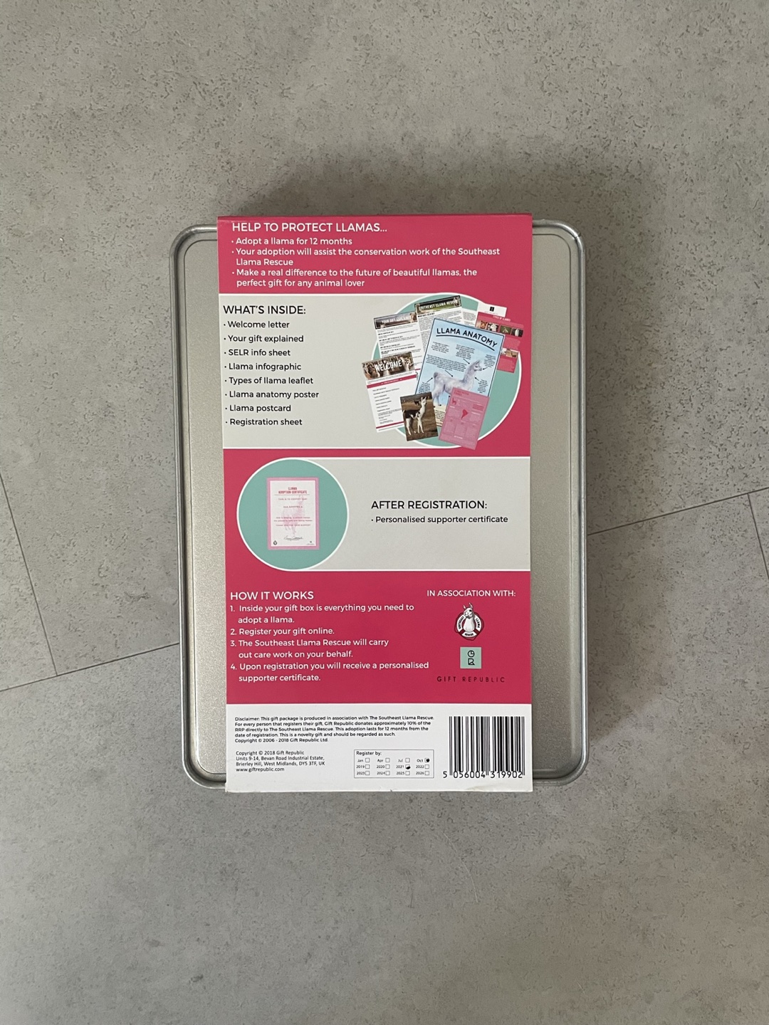 BNIB Adopt a Llama Tin Set - photo 2