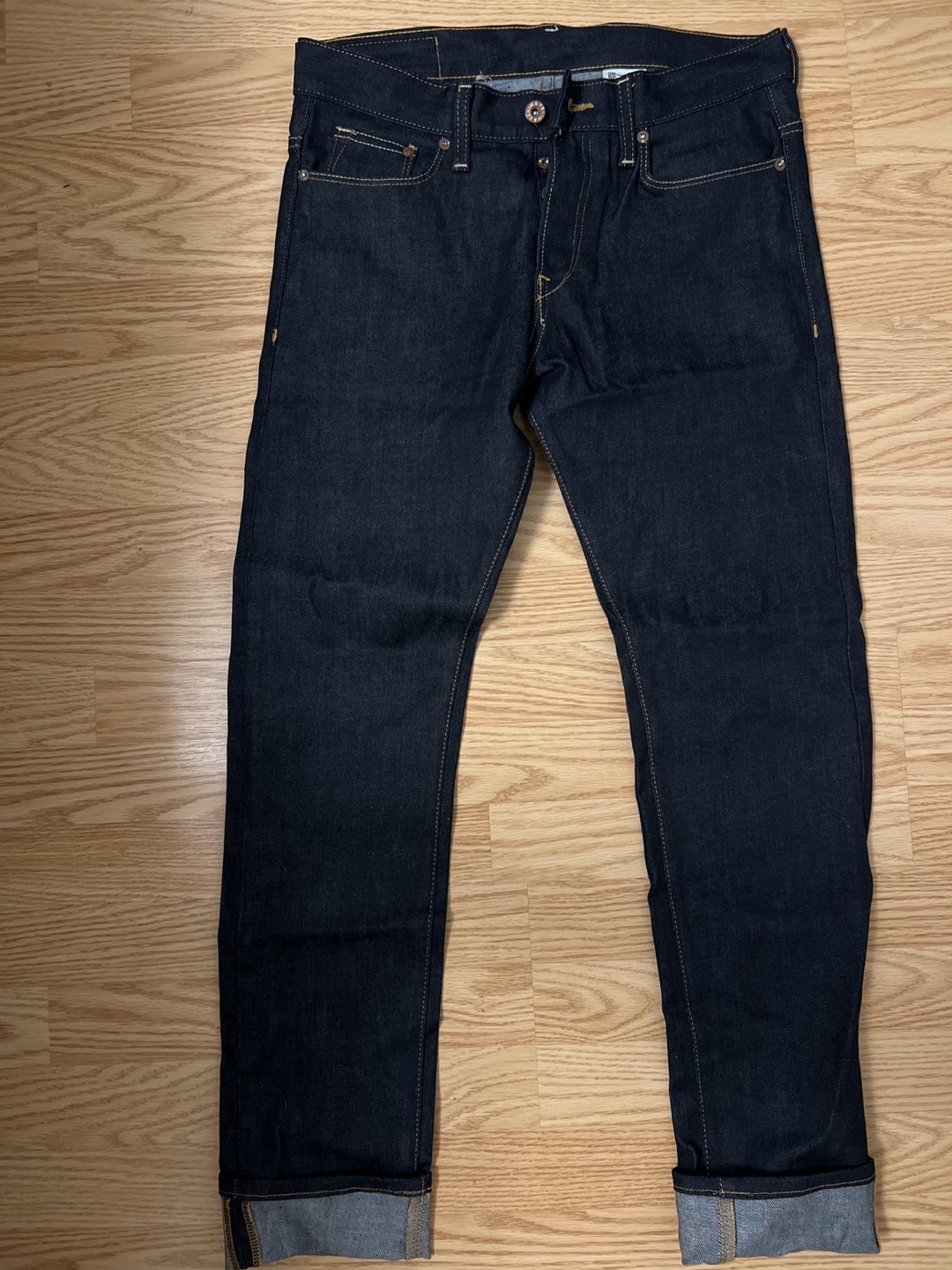 Slim Low waist H&M Men deep blue jeans thumbnail