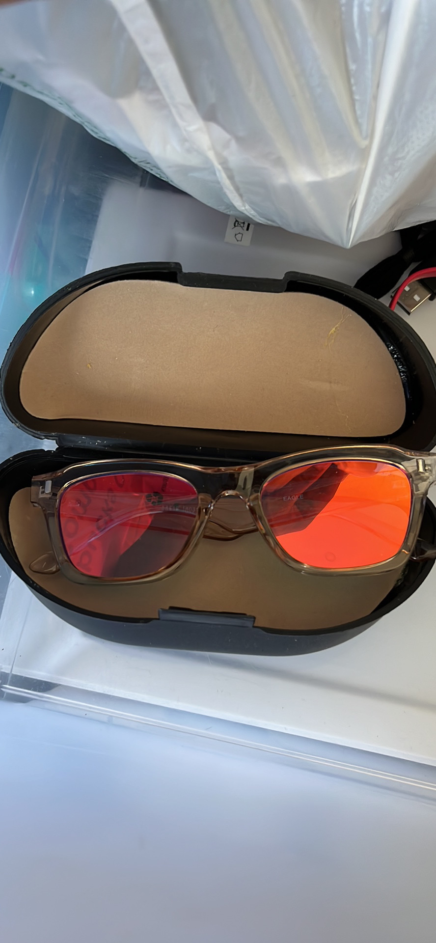 Sunglasses with box