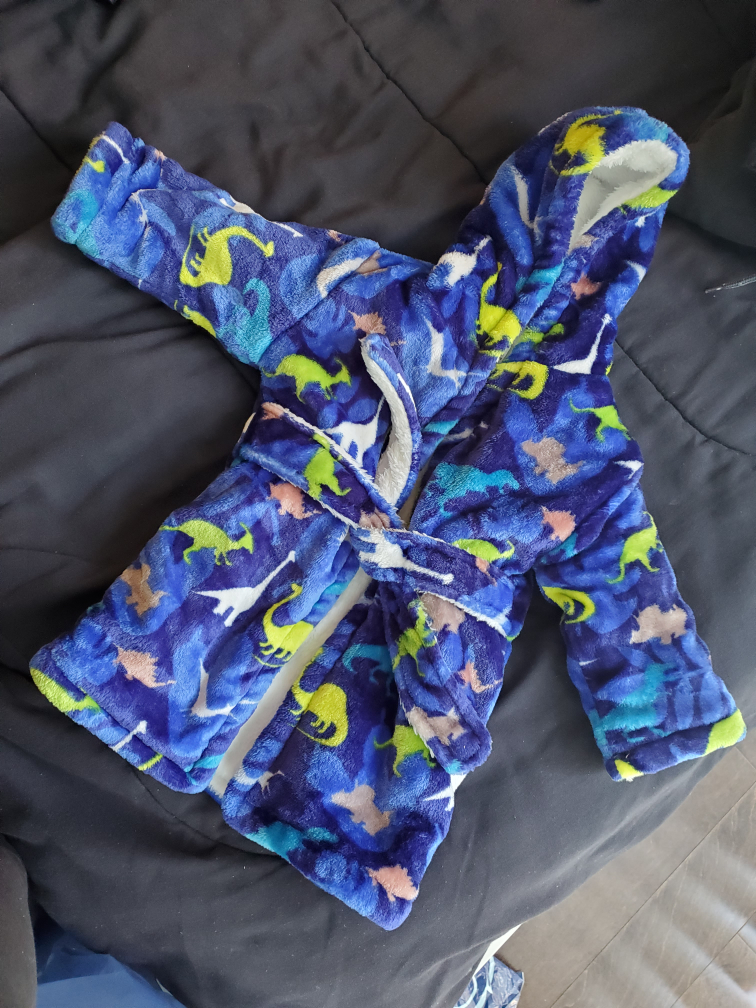 12 month dinosaur robe thumbnail