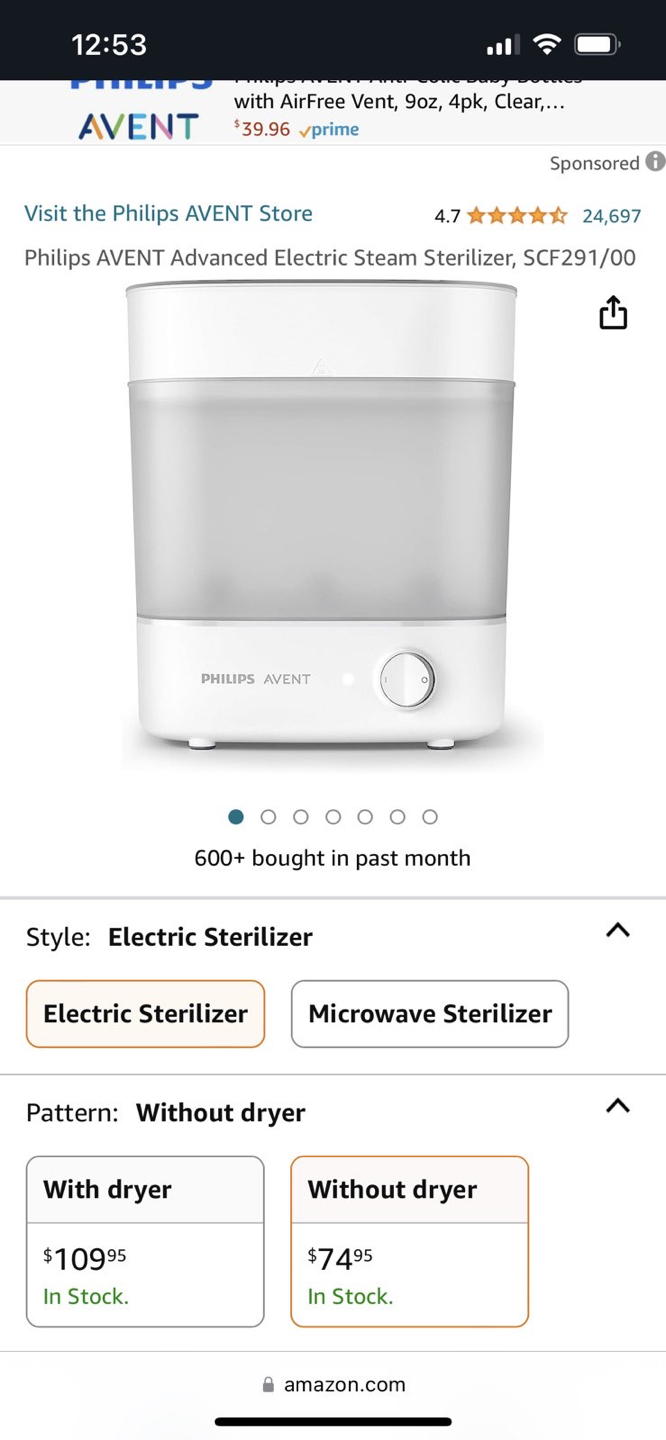 Philips avent steamer