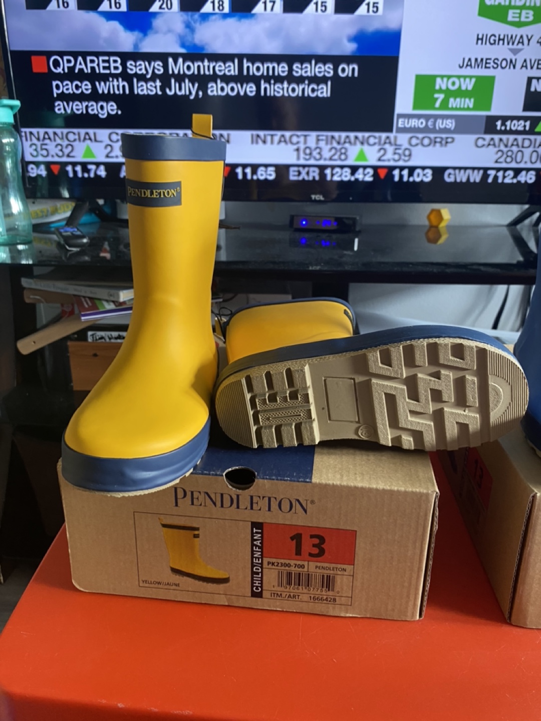 Kids new rain boots size 13 $30 each - photo 2