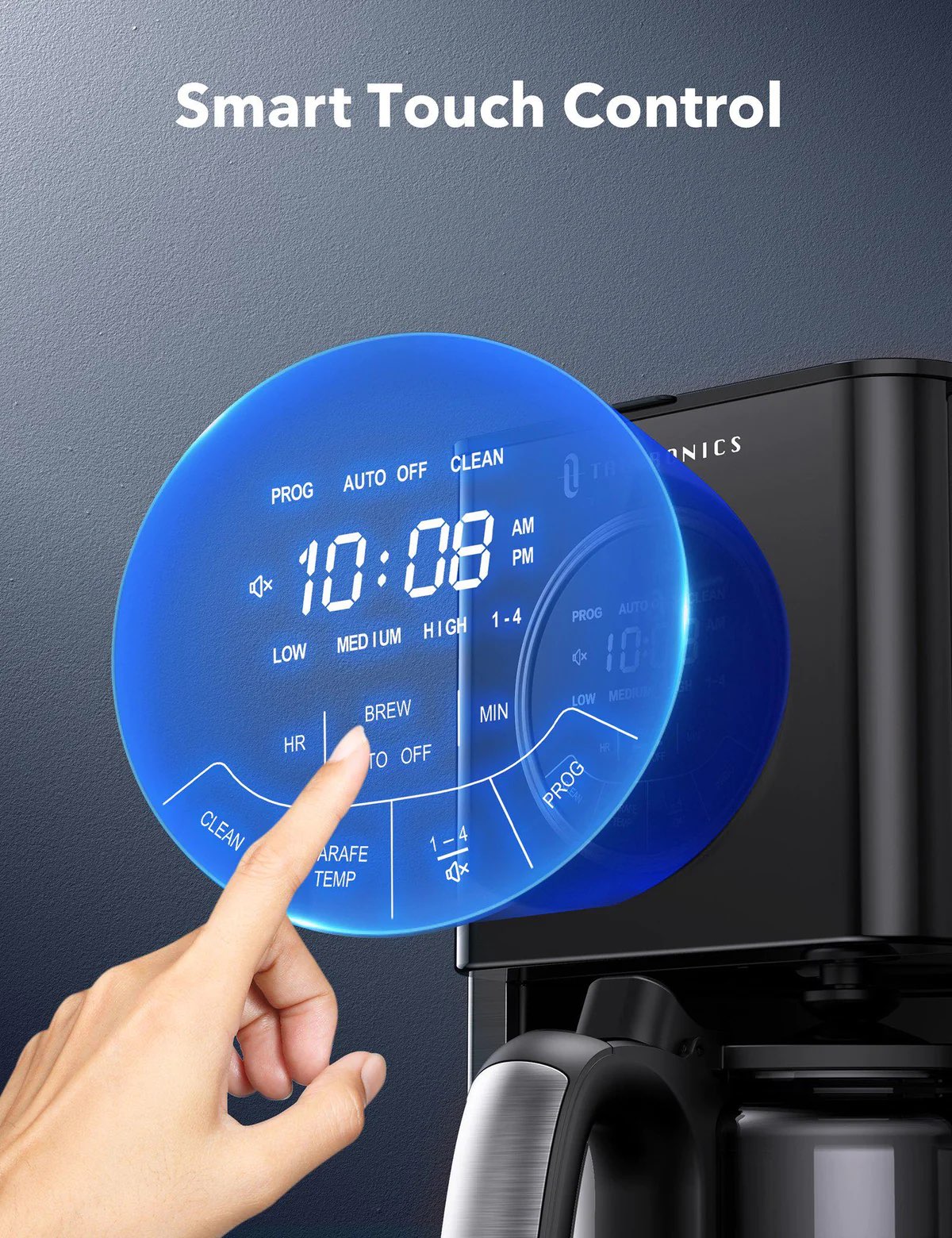 New Coffee Machine with Glass Coffee Pot Filter and Timer image indicator(5)